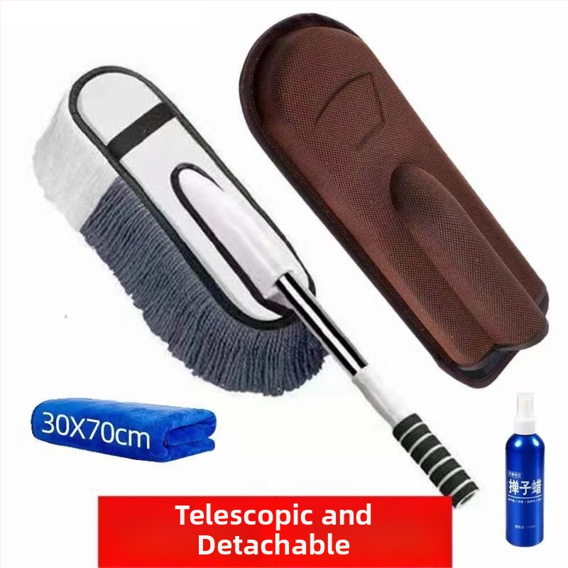 Auto puhastusharja pehmete harjastega – kriimustamata; nano-harjad + insenerplast + roostevaba teras