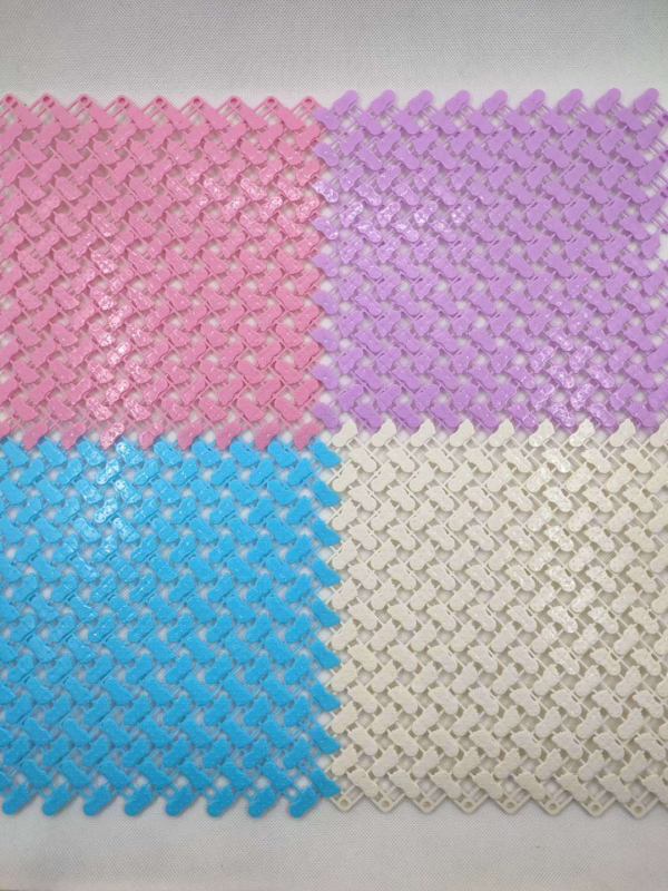 Modulinis neslidus vonios kilimėlis, iš plastiko, modernus paprastas dizainas