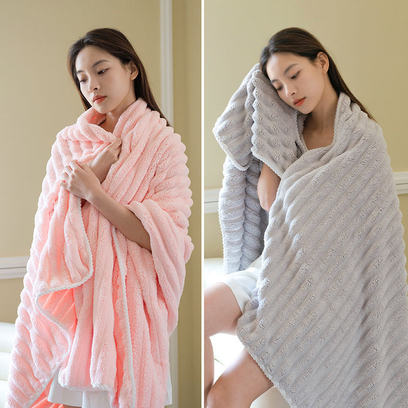 Ženski ručnik za kupanje, ultra mekan Coral fleece, ručnik za kosu/lice, težina 80–100 g