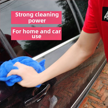 Automobilio plovimo rankšluostis – Coral Velvet be kraštų, storintas, didelis sugeriamumas, greitas džiovinimas; mišrių siūlų pluoštas, paprastas audinys, 80 g/m²