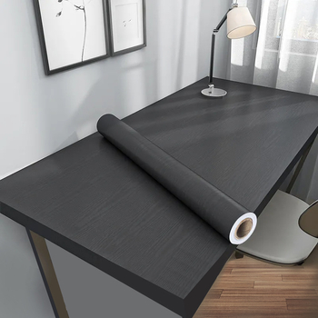 PVC koka graudu faktūras pašlīmējamā tapete sienām un mēbeļu renovācijai, ūdensizturīga sienas pārklājums