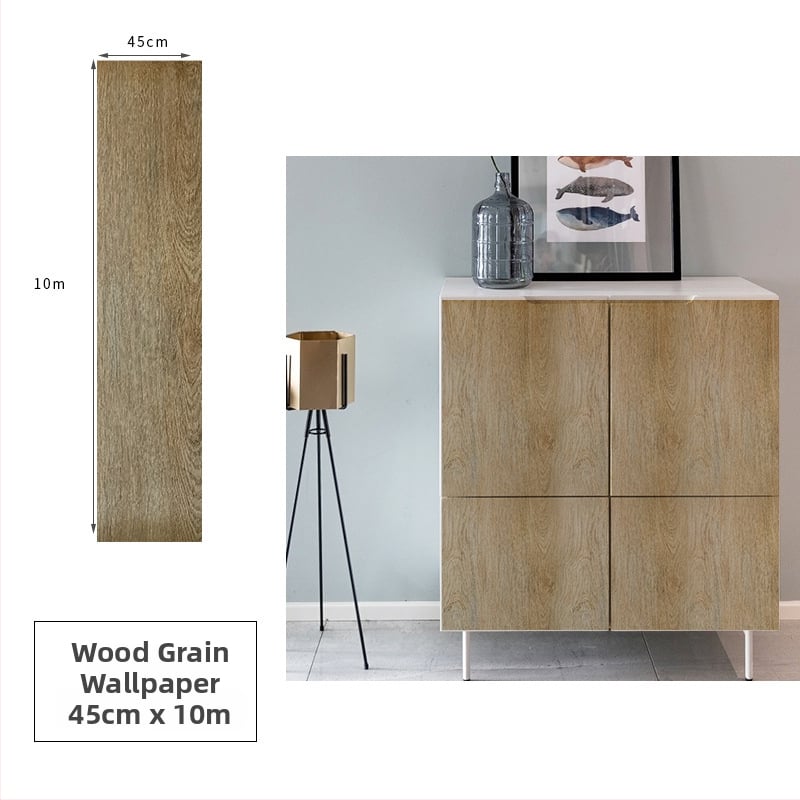 PVC koka graudu faktūras pašlīmējamā tapete sienām un mēbeļu renovācijai, ūdensizturīga sienas pārklājums