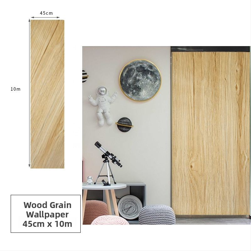 PVC koka graudu faktūras pašlīmējamā tapete sienām un mēbeļu renovācijai, ūdensizturīga sienas pārklājums