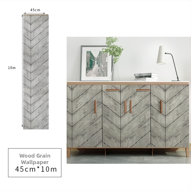 PVC koka graudu faktūras pašlīmējamā tapete sienām un mēbeļu renovācijai, ūdensizturīga sienas pārklājums