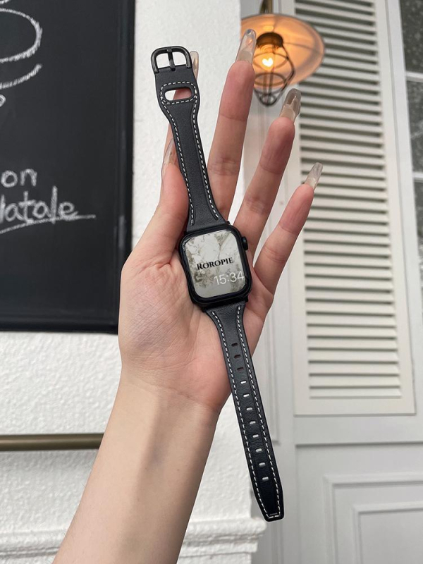 Ženski kožni remen za Apple Watch, 38–49 mm, jesen–ljeto stil