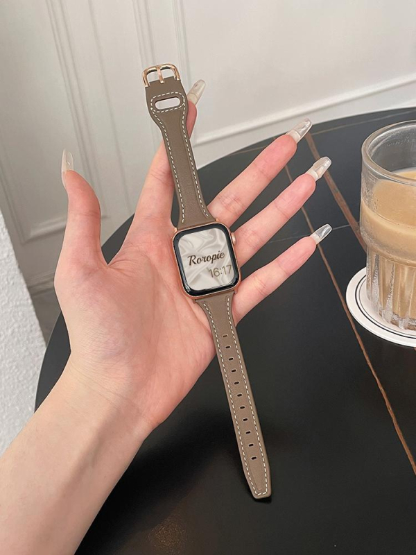 Ženski kožni remen za Apple Watch, 38–49 mm, jesen–ljeto stil