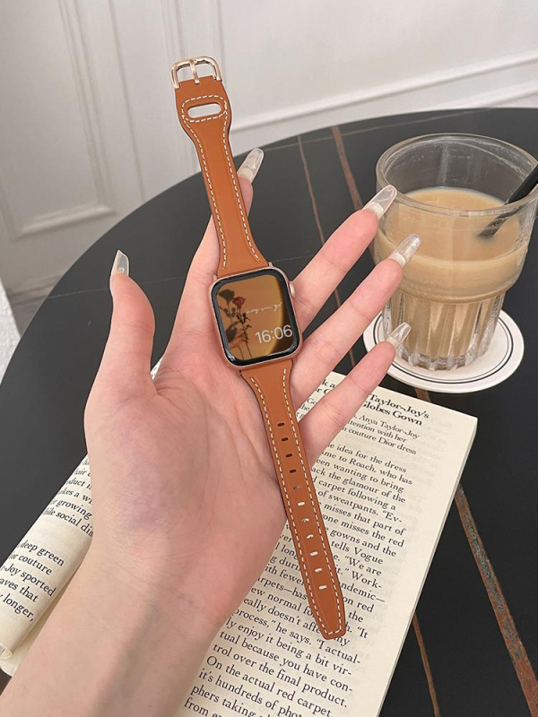 Ženski kožni remen za Apple Watch, 38–49 mm, jesen–ljeto stil