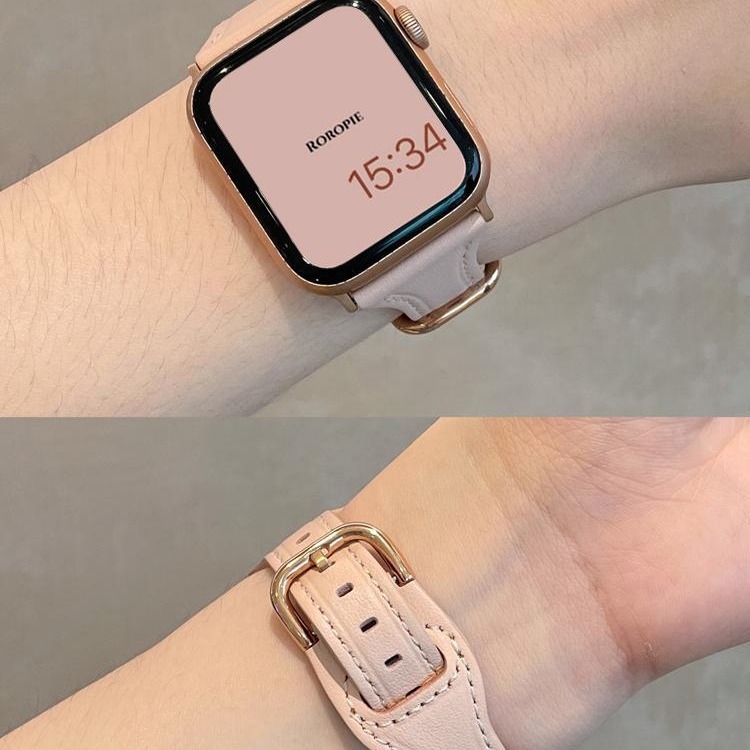 Ženski kožni remen za Apple Watch, 38–49 mm, jesen–ljeto stil