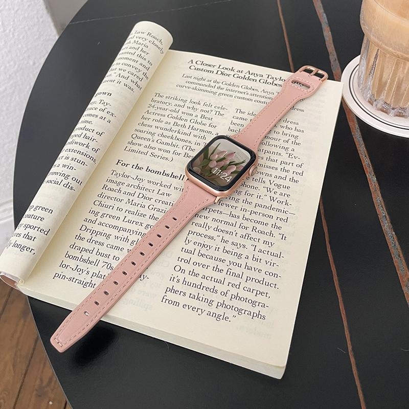 Ženski kožni remen za Apple Watch, 38–49 mm, jesen–ljeto stil