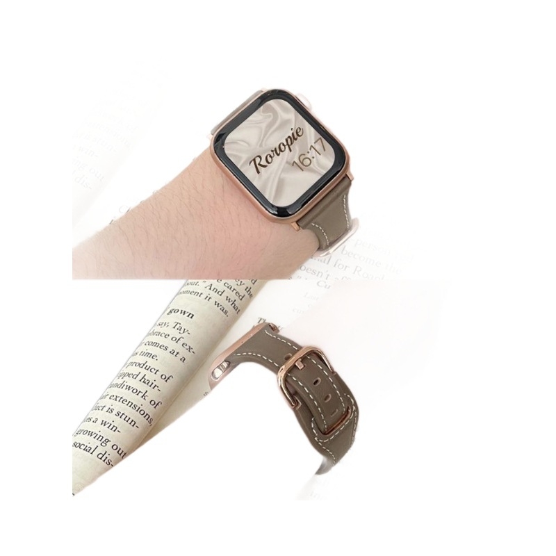 Ženski kožni remen za Apple Watch, 38–49 mm, jesen–ljeto stil