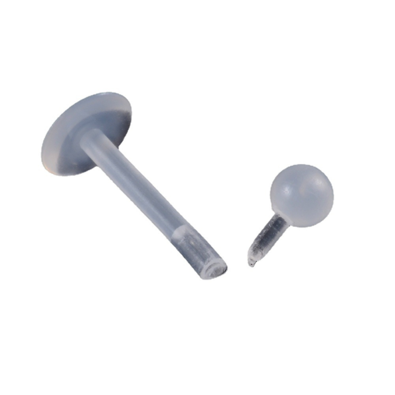 Usne Lip Stud naušnice - Akril, Dizajn srca, Elektroplating, Unisex