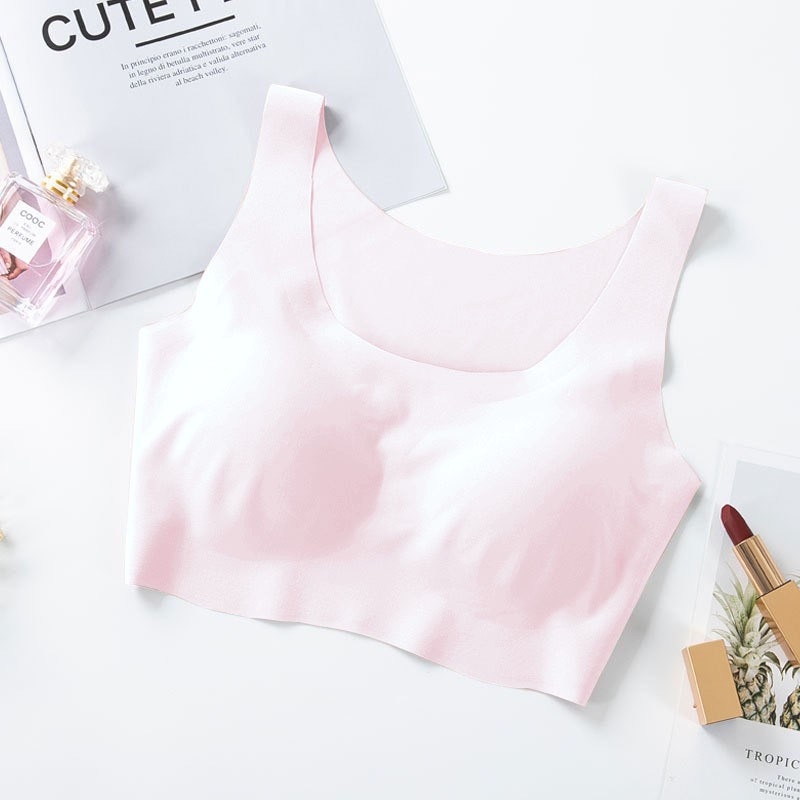 Drót nélküli sportmelltartó, veste-stílusú, jég-selyem anyag, fő anyag: nylon, teljes kosár, vékony formázott kosár selyem-bomb cotton, rögzített dupla pántok, származás Guangdong, Caileikelai márka