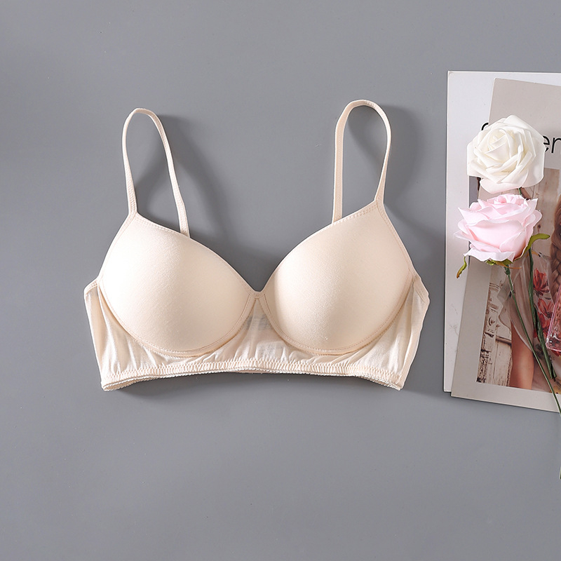 Sportski grudnjak od svile, bez čeličnih krugova, 3/4 košarice, tanko oblikovani košarica, prozračna svila