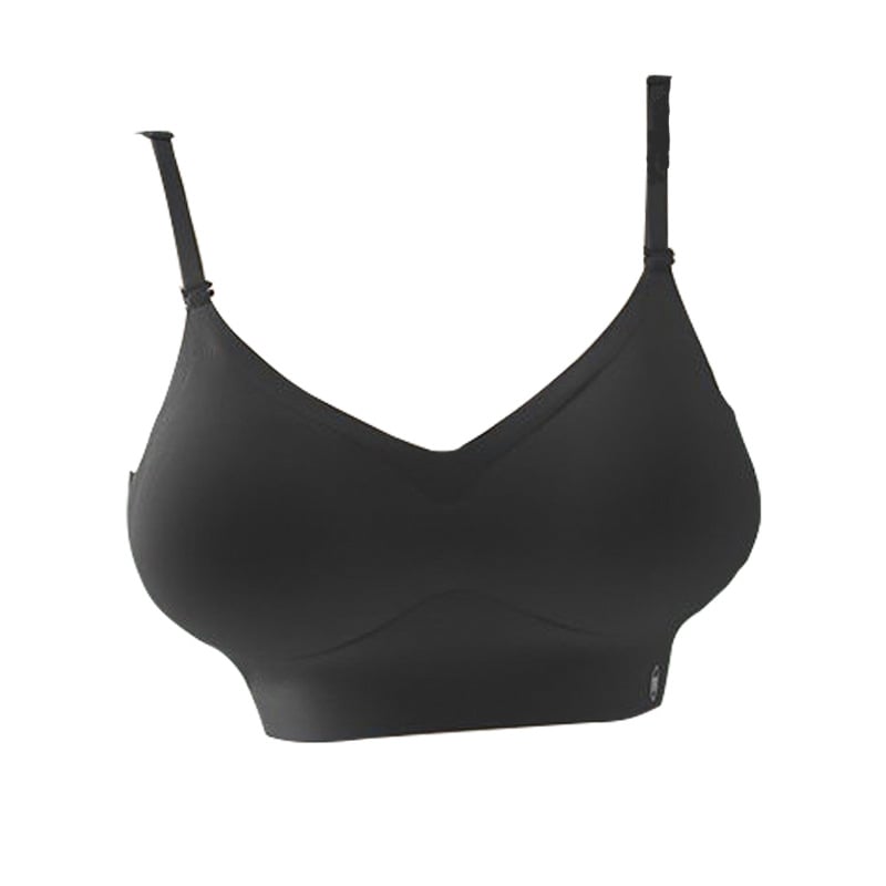 Melltartó, vezeték nélküli, összegyűjtött kosarak, U-hát, 3/4 kosár, levehető dupla vállpántok, formázott kosár (felső rész vékony, alsó rész vastag) | nylon