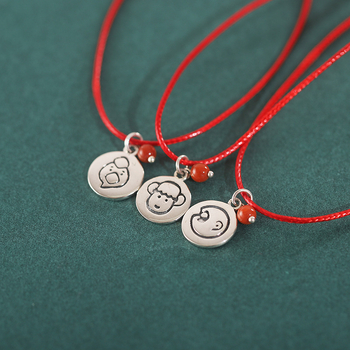 Narukvica od 925 srebra, pleteni dizajn sa zodijakalnim životinjskim motivima, unisex, retro stil književnosti i umjetnosti