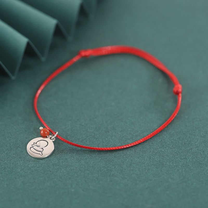 Narukvica od 925 srebra, pleteni dizajn sa zodijakalnim životinjskim motivima, unisex, retro stil književnosti i umjetnosti