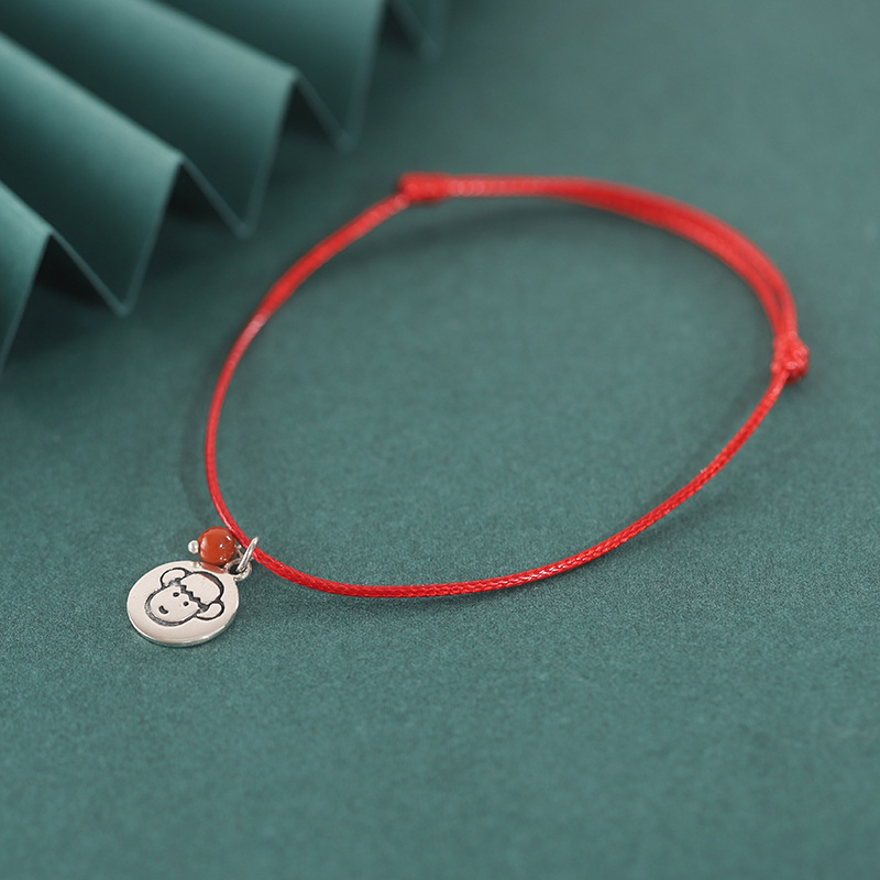Narukvica od 925 srebra, pleteni dizajn sa zodijakalnim životinjskim motivima, unisex, retro stil književnosti i umjetnosti