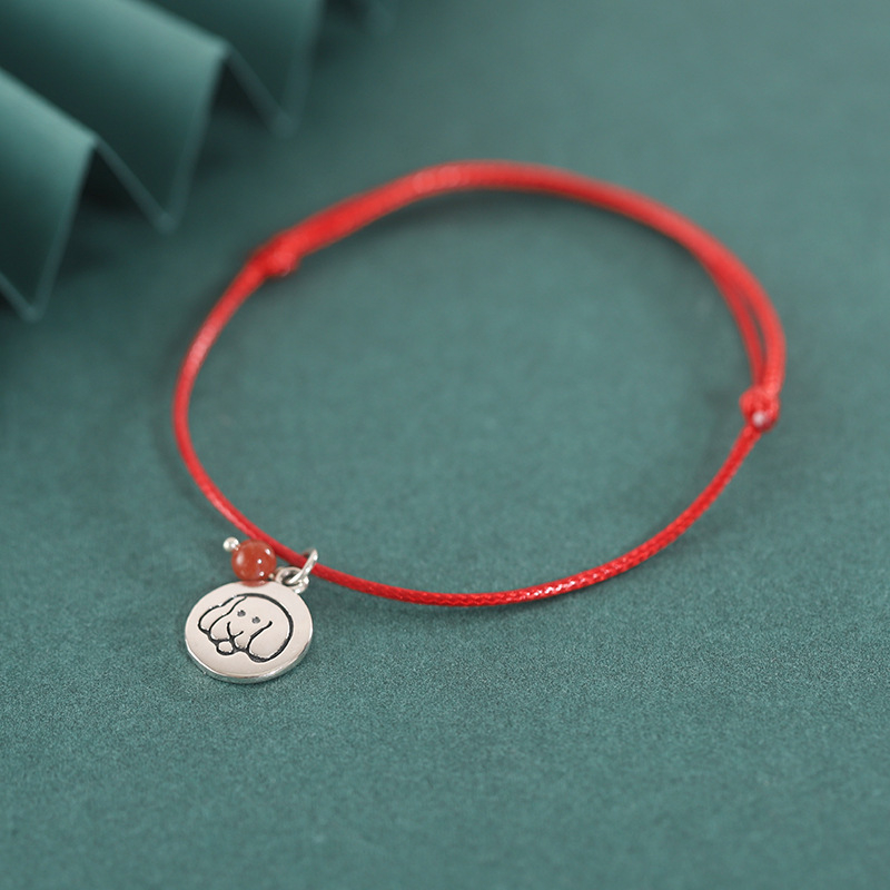 Narukvica od 925 srebra, pleteni dizajn sa zodijakalnim životinjskim motivima, unisex, retro stil književnosti i umjetnosti