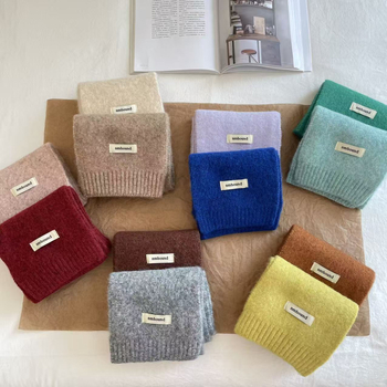 Fular de iarnă pentru copii, material tricotat moale, etichetă în stil coreean, unisex, Elmo beibei