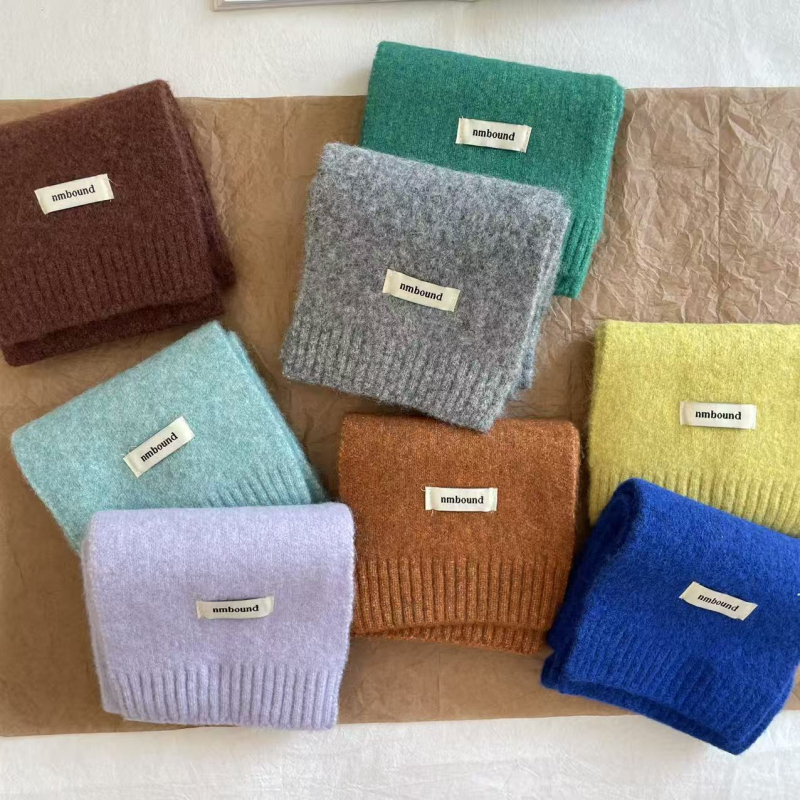 Fular de iarnă pentru copii, material tricotat moale, etichetă în stil coreean, unisex, Elmo beibei