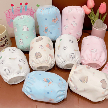 Bērnu pret netīrumiem piedurknes, neilons ar karikatūru rakstu, unisex, vecums 1–13 gadi