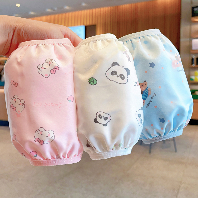 Bērnu pret netīrumiem piedurknes, neilons ar karikatūru rakstu, unisex, vecums 1–13 gadi