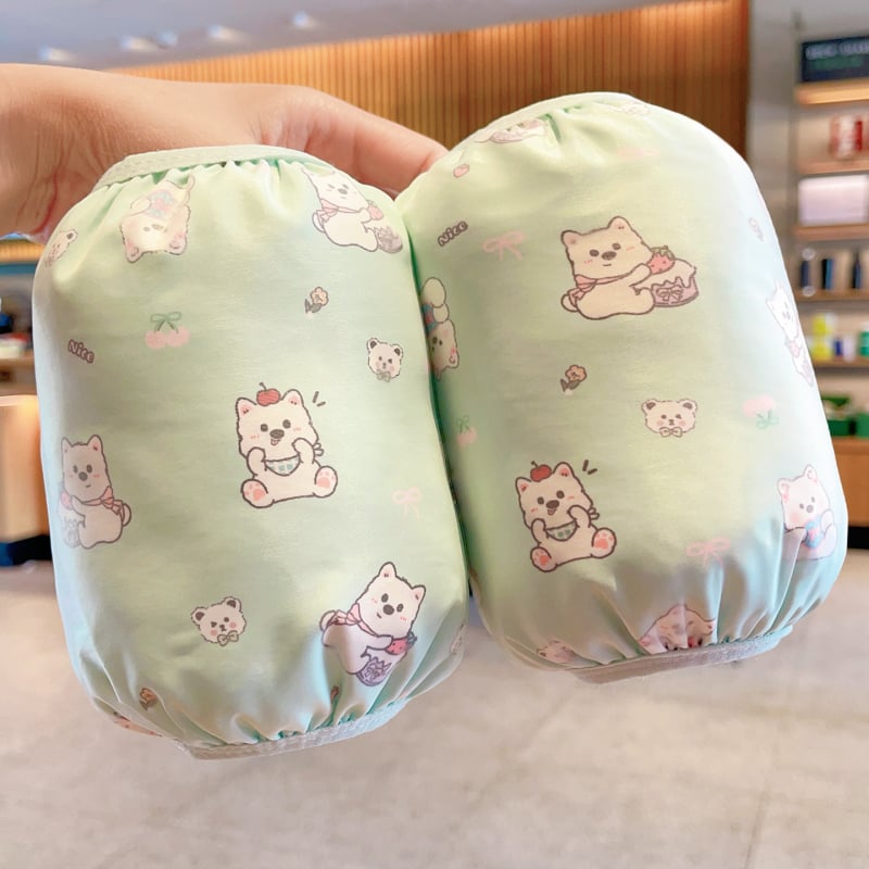 Bērnu pret netīrumiem piedurknes, neilons ar karikatūru rakstu, unisex, vecums 1–13 gadi