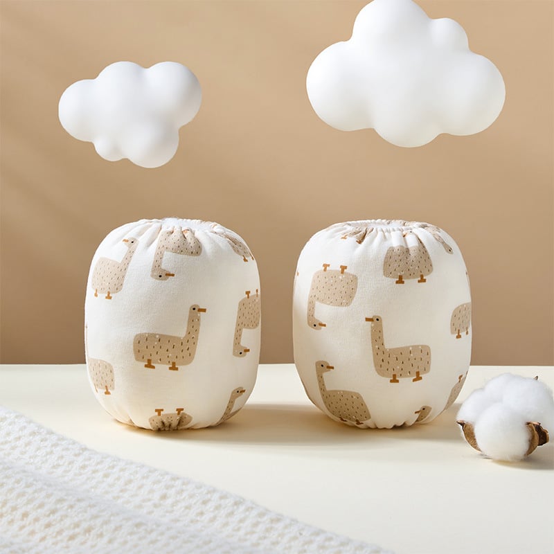 Bērnu 100% kokvilnas piedurknes ar karikatūras rakstu, košļājamās, pret netīrumiem, universālas, zīmols Blue Dad, vecuma grupai 0–8 gadi (0–1, 1–3, 3–8)