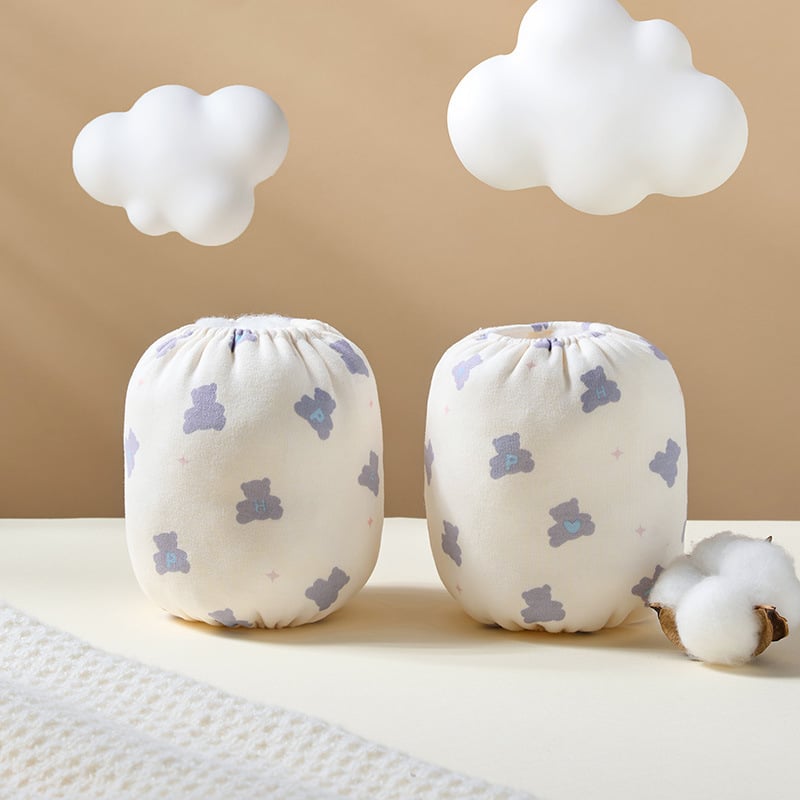 Bērnu 100% kokvilnas piedurknes ar karikatūras rakstu, košļājamās, pret netīrumiem, universālas, zīmols Blue Dad, vecuma grupai 0–8 gadi (0–1, 1–3, 3–8)