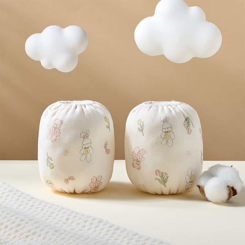 Bērnu 100% kokvilnas piedurknes ar karikatūras rakstu, košļājamās, pret netīrumiem, universālas, zīmols Blue Dad, vecuma grupai 0–8 gadi (0–1, 1–3, 3–8)