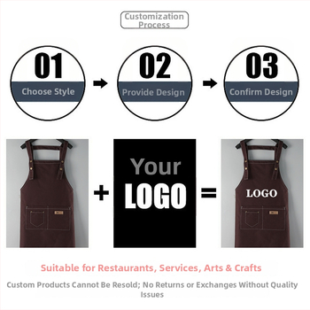 Ποδιά χωρίς μανίκια από ύφασμα πολυεστέρας-βαμβάκι, αντιλερωτικά, μοντέρνος μινιμαλιστικός σχεδιασμός, μάρκα Yidi