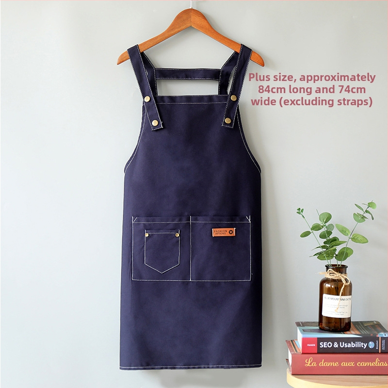 Ποδιά χωρίς μανίκια από ύφασμα πολυεστέρας-βαμβάκι, αντιλερωτικά, μοντέρνος μινιμαλιστικός σχεδιασμός, μάρκα Yidi