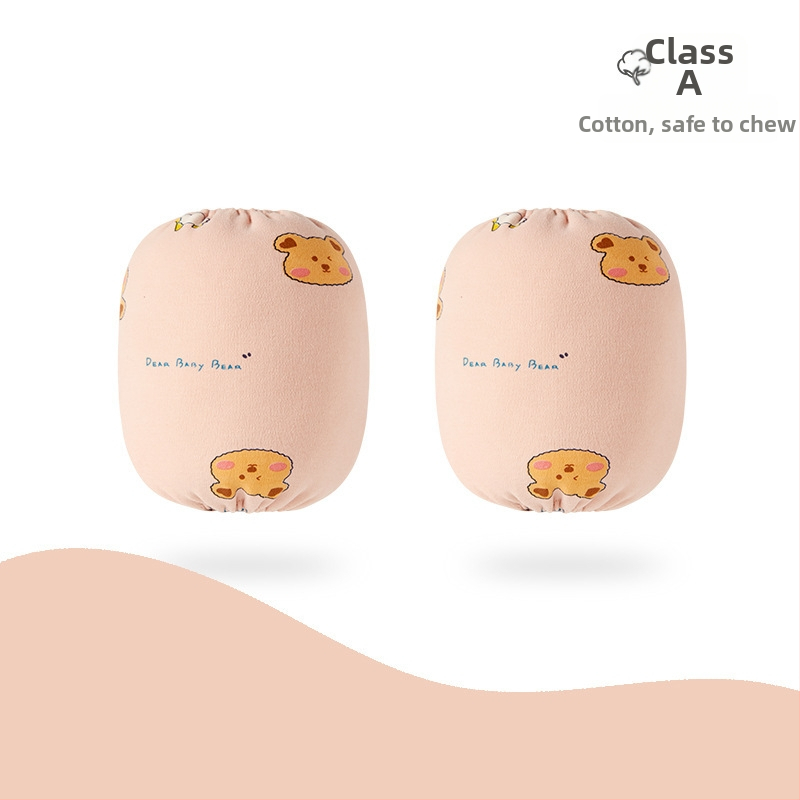 Zīdaiņu roku aizsargi no 100% kokvilnas — pret netīrumiem, reljēts karikatūru raksts, universāls, vecums 0–8 gadi