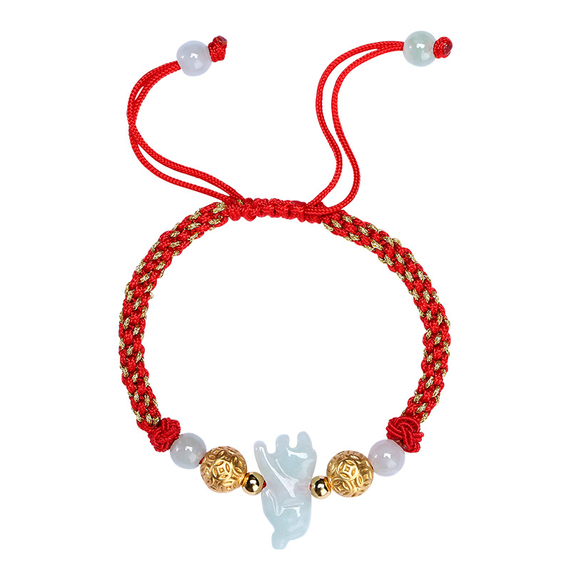 Narukvica Dragon Knot Zodijaki - Unisex, Izvorni dizajn, Ručno pleteni, S225
