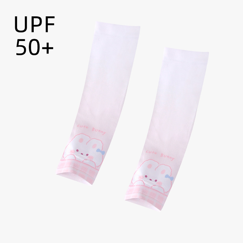 Bērnu UV aizsargrokas piedurknes ar karikatūras rakstu – Ice Silk, Nailons, Unisex, 1–13 gadi