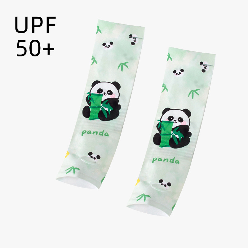 Bērnu UV aizsargrokas piedurknes ar karikatūras rakstu – Ice Silk, Nailons, Unisex, 1–13 gadi