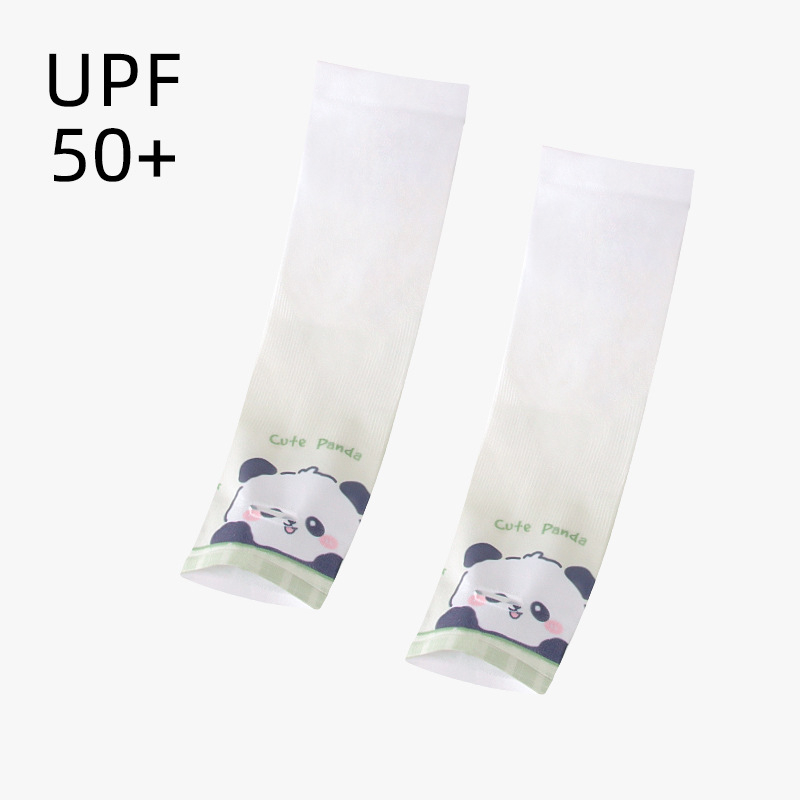 Bērnu UV aizsargrokas piedurknes ar karikatūras rakstu – Ice Silk, Nailons, Unisex, 1–13 gadi