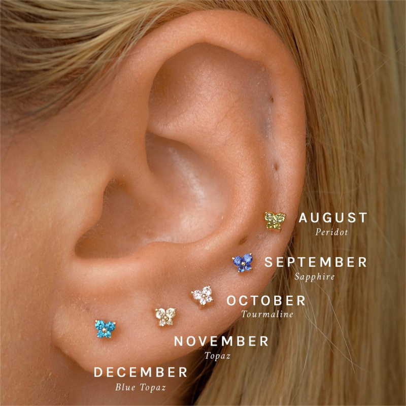 Bakreni naušnici, elektroplatirane, oblik životinja/zodijak, stil slaganja, za žene