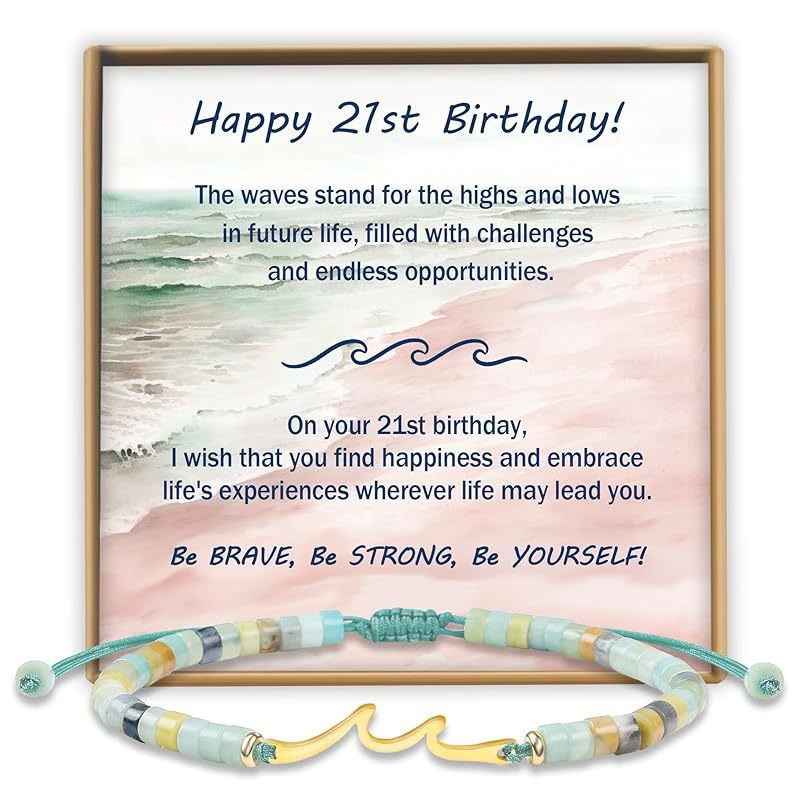 Brățară din piatră naturală, țesută manual, design în valuri, unisex, model M-104200