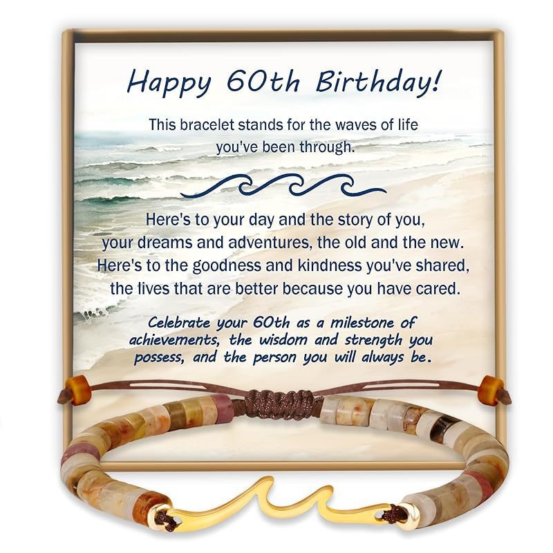 Brățară din piatră naturală, țesută manual, design în valuri, unisex, model M-104200