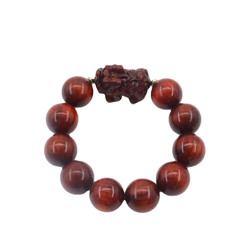 Meeste roosipuu käevõru, 20 helmest Pixiu, vask lisandid, kaasaegne minimalistlik stiil