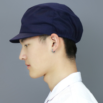 Бейсболна шапка от полиестер-памук, плосък връх, къс козир, едноцветна, принтирано лого