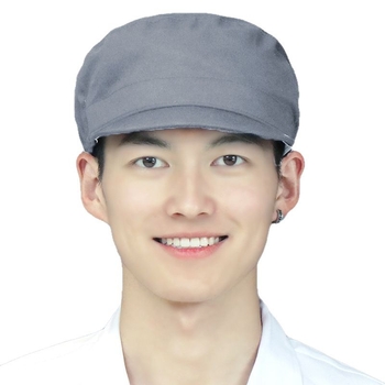 Бейсболна шапка от полиестер-памук, плосък връх, къс козир, едноцветна, принтирано лого