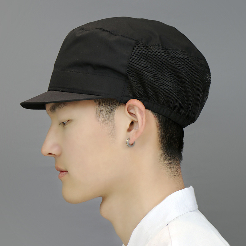 Бейсболна шапка от полиестер-памук, плосък връх, къс козир, едноцветна, принтирано лого