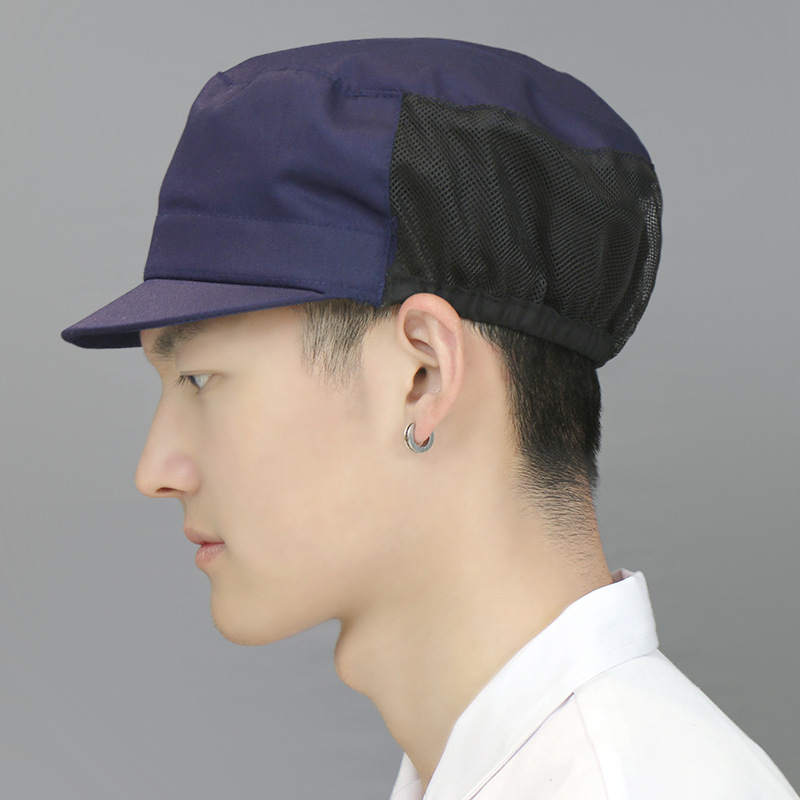 Бейсболна шапка от полиестер-памук, плосък връх, къс козир, едноцветна, принтирано лого