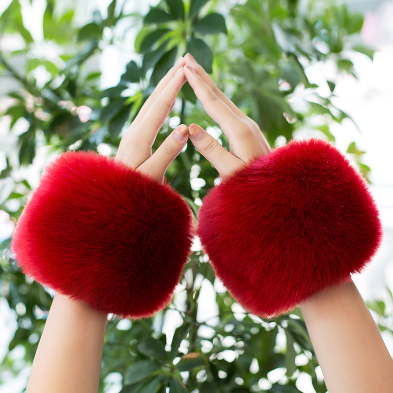 Sieviešu ziemas roku siltinātājs no poliestera, silts, vienkrāsains raksts, rudens-zima