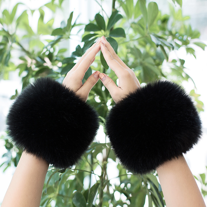 Sieviešu ziemas roku siltinātājs no poliestera, silts, vienkrāsains raksts, rudens-zima