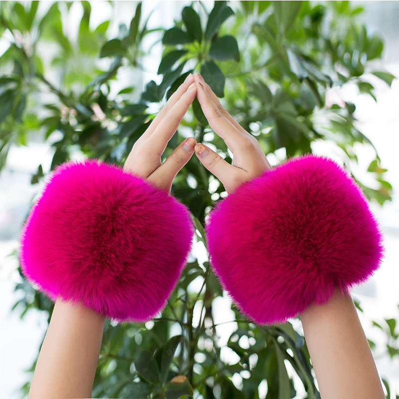 Sieviešu ziemas roku siltinātājs no poliestera, silts, vienkrāsains raksts, rudens-zima