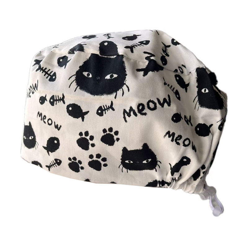 Șapcă chirurgicală unisex pentru personalul medical – pălărie plată din bumbac, stil modern minimalist, potrivită pentru toate sezoanele