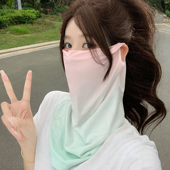 Maska za zaštitu od sunca za ljeto, zaštita vrata, Ice Silk rukavi, UV zaštita, za vožnju automobilom i biciklizam, gradijent